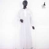 GAMIS OZIAS BROKAT AZURA 09999 LD 105 I Gamis Kondangan Simpel I Gamis Muslimah Wisuda Nyaman Panjang