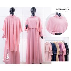 GAMIS OZIAS BROKAT 10 IN 1 09353 LD 105 I Gamis Super Mewah I Gamis kondangan  Muslim Nyaman Fit Motif