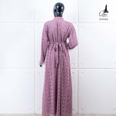 GAMIS OZIAS BROKAT KAGURA PREMIUM 09906 LD 105 I Gamis Muslimah Busui Friendly I Gamis Pesta Cantik Nyaman Panjang