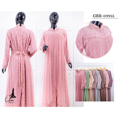 GAMIS OZIKO BROKAT IORA CEILO 09915 LD 105 dan LD 120 I Gamis Mewah Wisuda I Fashion Wanita Muslimah Nyaman Panjang Dress