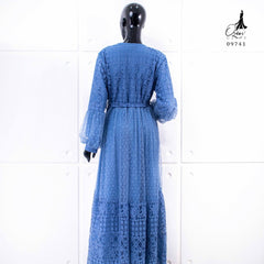 GAMIS OZIAS BROKAT FIMELA 09741 LD 105 & LD 120 I Gamis Tangan Balon I Gamis Kondangan Busui Friendly Nyaman Panjang Dress