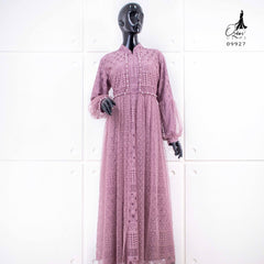 GAMIS OZIAS BROKAT BALIYA 09927 LD 105CM I Gamis Busui Friendly l Fashion Muslimah Panjang Santai