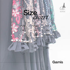 GAMIS OZIAS TILE BORDIR COMBI CERUTY 03956 LD 105CM I Gamis Abaya Muslimah I Fashion Muslimah Busui Friendly Nyaman