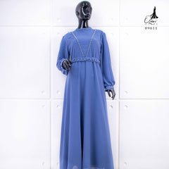 GAMIS OZIAS SIFON CERUTY 09611 LD 105 I Gamis Simpel Kondangan I Fashion Muslimah Busui Friendly Wanita Panjang Nyaman