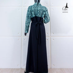 GAMIS OZIAS JETBLACK 03931 LD 105 I Gaun Remaja Muslimah I Fashion Muslim Nyaman Panjang Dress Santai
