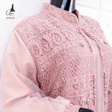 GAMIS OZIAS BROKAT KAGURA 09856 LD 105 & 120 I Gamis Kondangan Cantik I Gamis Pesta Nyaman Panjang Muslim Santai
