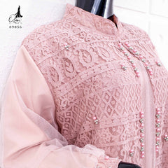 GAMIS OZIAS BROKAT KAGURA 09856 LD 105 & 120 I Gamis Kondangan Cantik I Gamis Pesta Nyaman Panjang Muslim Santai