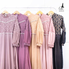 GAMIS OZIAS TILE DOT 09525 LD 105 l Gamis Premium l Fashion Muslimah   Nyaman Panjang