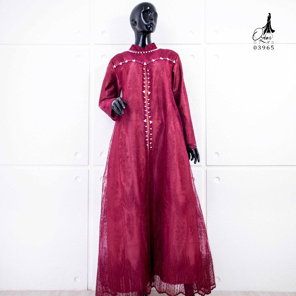 GAMIS OZIAS TILE 03965 LD 105 l Gamis Lebaran Mewah l Fashion Syari Kondangan