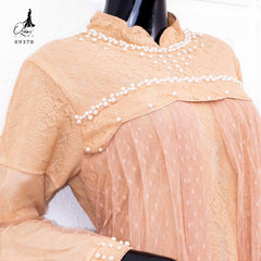 GAMIS OZIAS BROKAT PREMIUM 09378 LD 105 I Gamis Fashion Remaja I Gamis Pesta Simpel Muslim Nyaman
