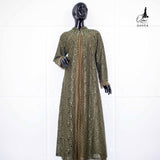GAMIS OZIAS BROKAT GLITER 09954 LD 105 I Gamis Fashion Muslimah I Gamis Lebaran Motif Nyaman