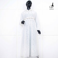 GAMIS OZIAS BROKAT FIORA 09963 LD 105 I Gamis Fashion Wanita I Gamis Kondangan Muslim Nyaman Panjang