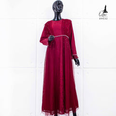 GAMIS OZIAS BROKAT PREMIUM 09532 LD 105 I Gamis Kondangan Remaja I Gamis Simpel Mewah