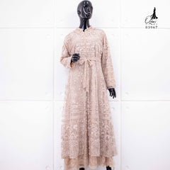 GAMIS OZIAS TILE BORDIR CHANTILY 03967 LD 105 I Gamis Kondangan Muslimah I Gamis Wisuda Wanita Nyaman Panjang