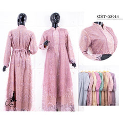 GAMIS OZIAS TILE ROSE 03914 LD 105 I Gamis Wanita Muslimah I Gamis Busui Friendly Mewah