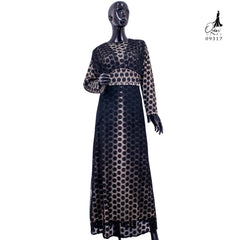GAMIS OZIAS BROKAT POLKA 09317 LD 105 I Gamis Kondangan Premium I Fashion Muslimah Dress
