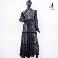 GAMIS OZIKO BROKAT IORA HARUKA 09983 LD 105 120 Gamis Busui Friendly I Gamis Kondangan Mewah Muslim Nyaman