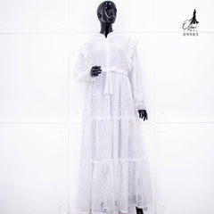 GAMIS OZIKO BROKAT IORA HARUKA 09983 LD 105 120 Gamis Busui Friendly I Gamis Kondangan Mewah Muslim Nyaman