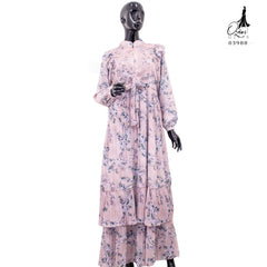 GAMIS OZIAS CERUTY SAKURA 03988 LD 105 I Gamis Fashion Busui I Gamis Kondangan Wanita Muslim Nyaman