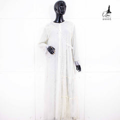 GAMIS OZIAS BROKAT 09995 LD 105 I Gamis Kondangan Remaja I Gamis Pesta Remaja Muslim Nyaman