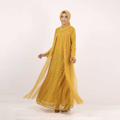 GAMIS OZIAS BROKAT IMPORT 09712 LD 105 I Gamis Kondangan Remaja Muslim Nyaman