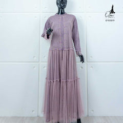 GAMIS OZIAS FLORANCE RUMBAI 09889 LD 105CM I Gamis Mewah Pesta I Gamis Home Nyaman Muslim