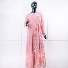 GAMIS OZIKO BROKAT IORA CEILO 09916 LD 105CM I Gamis Mewah Kondangan I Gamis Busui Friendly Muslim Nyaman