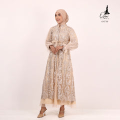 GAMIS OZIAS TILE PREMIUM IMPORT 09739 LD 105 I Gamis Pesta Kondangan I Fashion Muslimah Busui Friendly Santai