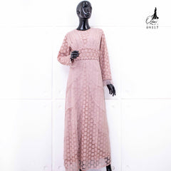 GAMIS OZIAS BROKAT POLKA 09317 LD 105 I Gamis Kondangan Premium I Fashion Muslimah Dress