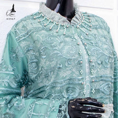 GAMIS OZIAS TILE BORDIR CHANTILY 03967 LD 105 I Gamis Kondangan Muslimah I Gamis Wisuda Wanita Nyaman Panjang