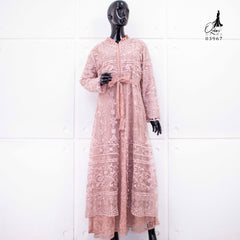 GAMIS OZIAS TILE BORDIR CHANTILY 03967 LD 105 I Gamis Kondangan Muslimah I Gamis Wisuda Wanita Nyaman Panjang