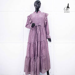 GAMIS OZIKO BROKAT IORA HARUKA 09983 LD 105 120 Gamis Busui Friendly I Gamis Kondangan Mewah Muslim Nyaman