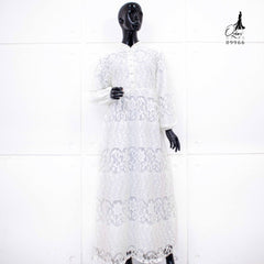GAMIS OZIAS BROKAT JASMINE 09966 LD 105 I Gamis Cantik Wanita I Gamis Santai