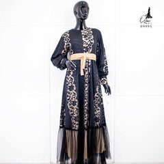 GAMIS OZIAS BROKAT JASMINE 09991 LD 105 120 I Gamis Kondangan Pesta I Gamis Wisuda Remaja Muslim Nyaman 2XL