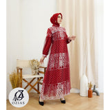 GAMIS OZIAS TILE 09429 I Fashion Remaja kondangan I Gamis Dewasa Panjang