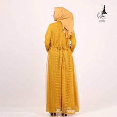 GAMIS OZIAS BROKAT IMPORT 09712 LD 105 I Gamis Kondangan Remaja Muslim Nyaman