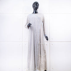 GAMIS OZIKO BROKAT IORA CEILO 09916 LD 105CM I Gamis Mewah Kondangan I Gamis Busui Friendly Muslim Nyaman