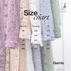 GAMIS OZIAS BROKAT KAGURA 09859 LD 105CM I Gamis Remaja Ngaji I Gamis Busui Friendly Muslim Panjang