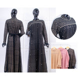 GAMIS OZIAS BROKAT POLKA 09633 LD 105 I Gamis Wisuda Sampel I Fashion Muslim Panjang Nyaman