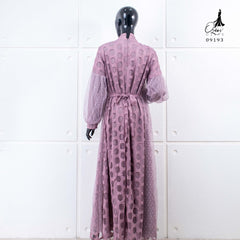 GAMIS OZIAS TILE POLKA 09193 LD 105 I Gamis Wisuda I Fashion Muslim Nyaman Panjang