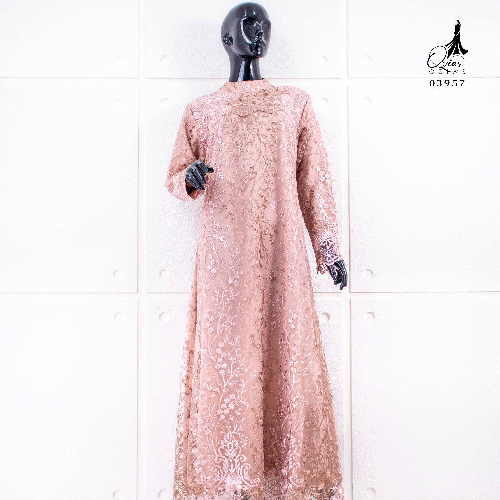 GAMIS OZIAS TILE 03957 LD 105 I Gamis Fashion Muslimah I Wanita Hijab Nyaman Panjang