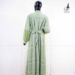 GAMIS OZIAS BROKAT ARABELLA 09866 LD 105 & LD 120 I Gamis Jumbo Premium I Gamis Busui Friendly Muslim Santai Nyaman Panjang