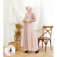 GAMIS OZIAS BROKAT ZIGZAG 09839 LD 105 I Gamis Fashion Muslimah I Gamis Busui Friendly Fit Nyaman
