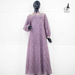 GAMIS OZIAS BROKAT FIORA 09959 LD 105 I Gamis Pesta Kondangan I Fashion Muslimah Remaja  Motif Nyaman