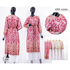 GAMIS OZIAS TILE BALQIS 03991 LD 105 I Gamis Fashion Muslimah I Gamis Rompi Mewah Nyaman Panjang
