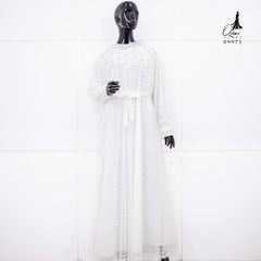 GAMIS OZIAS BROKAT PREMIUM 09971 LD 105 I Gamis Pesta Wanita I Gamis Wisuda Cantik   Muslim Nyaman