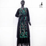GAMIS OZIAS TILE IMPORT 03996 LD 105 I Gamis Rompi Wisuda I Gamis Kondangan Cantik Muslim Nyaman