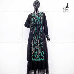 GAMIS OZIAS TILE IMPORT 03996 LD 105 I Gamis Rompi Wisuda I Gamis Kondangan Cantik Muslim Nyaman