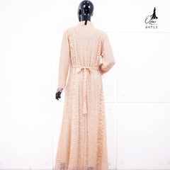 GAMIS OZIAS BROKAT ROSE 09713 LD 105 I Gamis Fashion Muslimah I Gamis Kondangan Remaja  Motif Nyaman