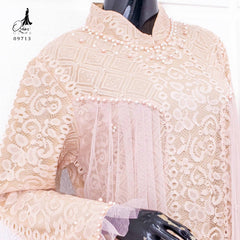 GAMIS OZIAS BROKAT ROSE 09713 LD 105 I Gamis Fashion Muslimah I Gamis Kondangan Remaja  Motif Nyaman
